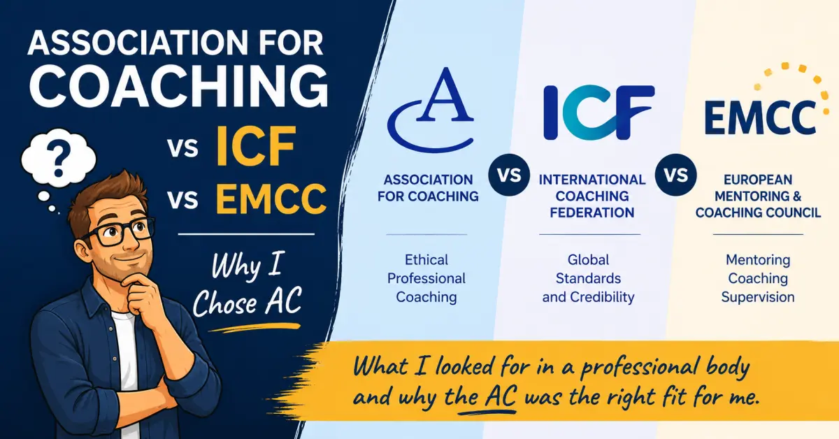 Comparison of the Association for Coaching, ICF and EMCC professional coaching bodies