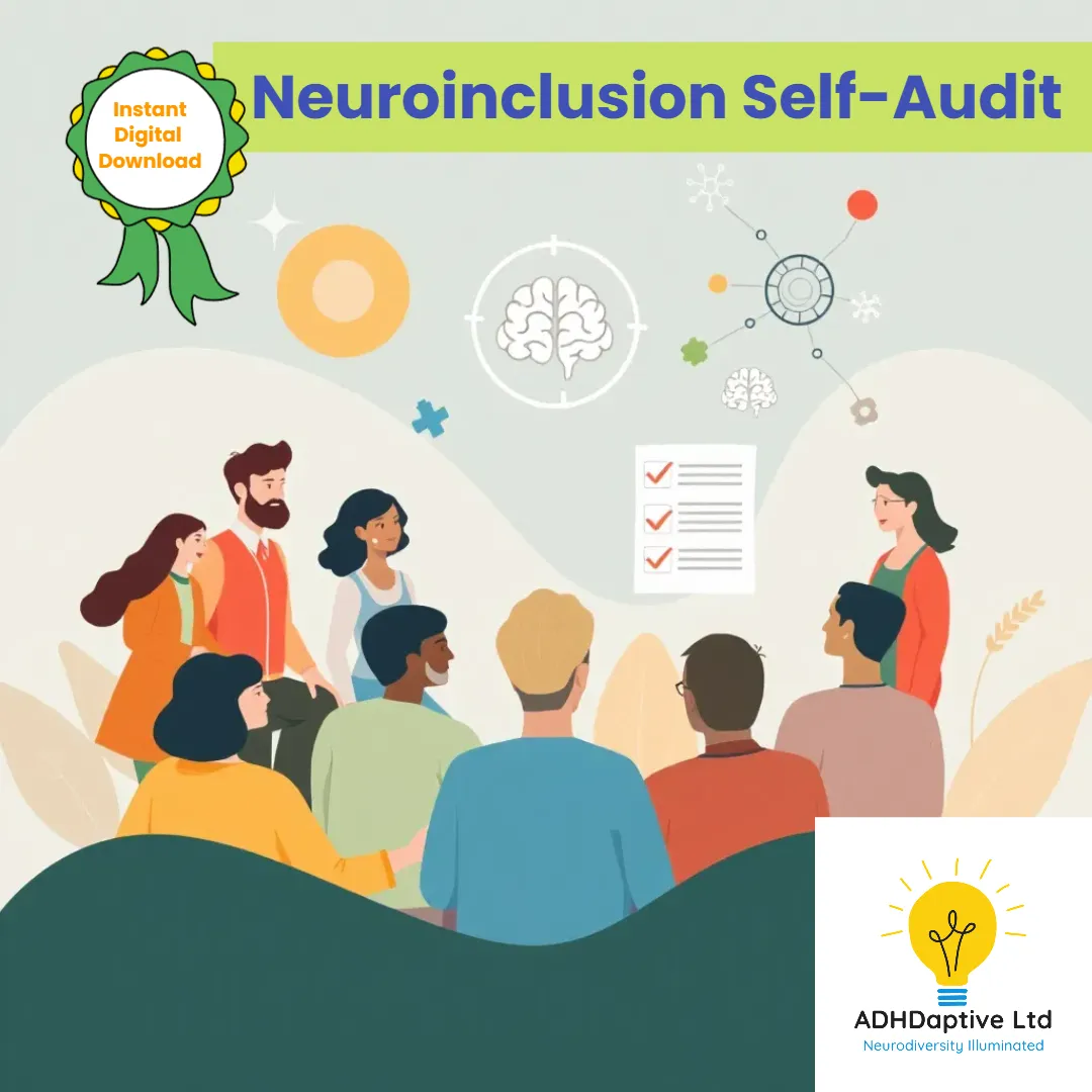 Neuroinclusion self-audit guide for workplaces from ADHDaptive